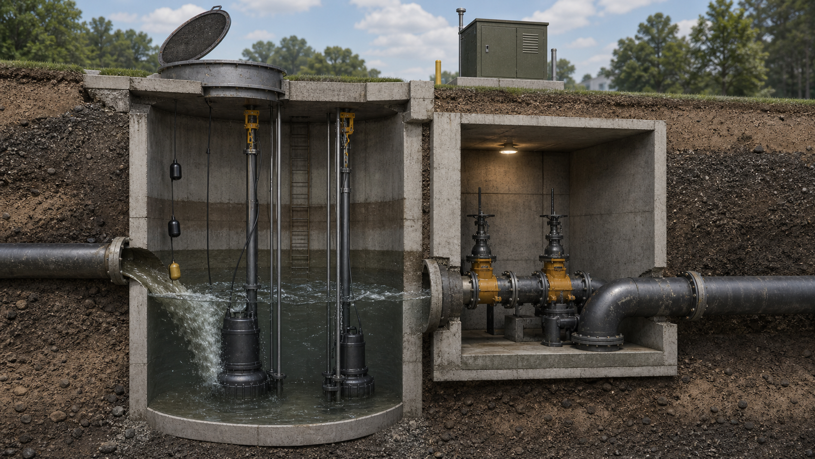 Wet-Well Sizing: Turning Pump Starts per Hour into a Working Volume