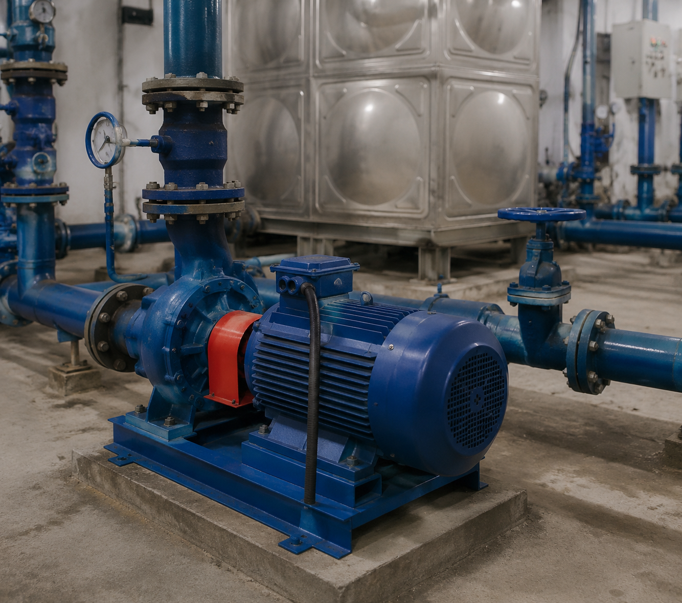 Building water supply application for ISG pipeline centrifugal pump