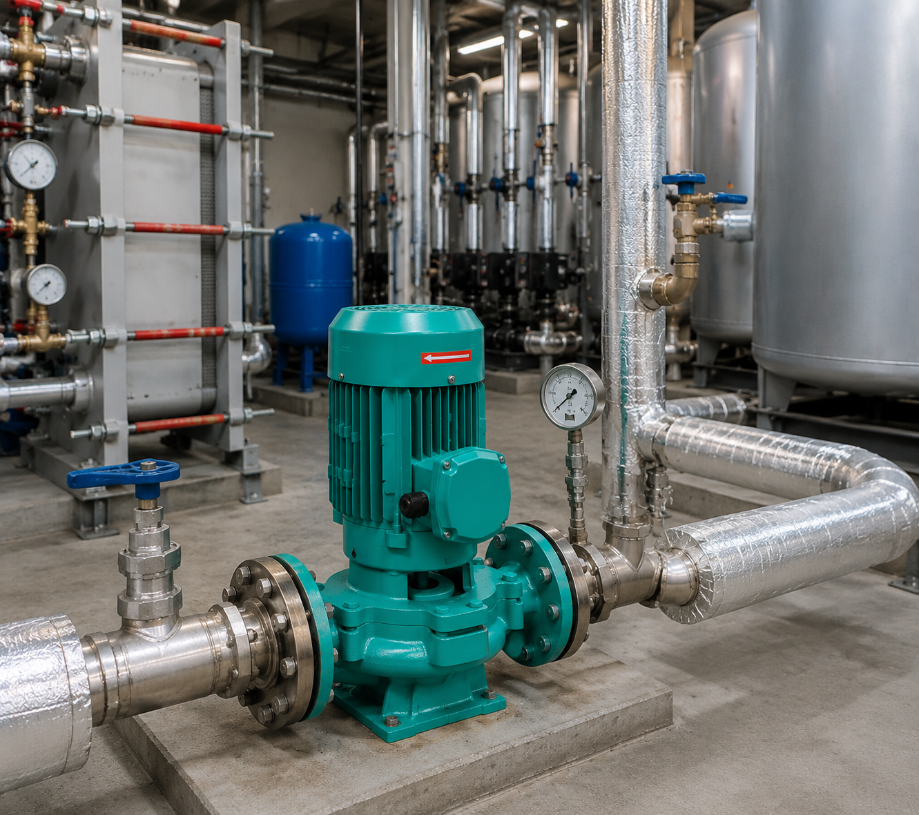 Domestic hot-water recirculation application for PH hot water circulation pump