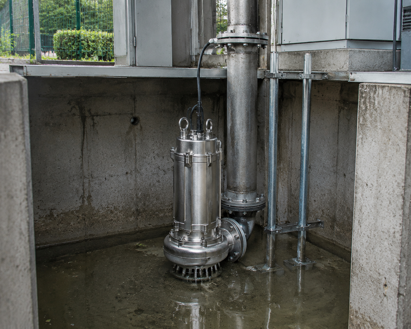 Wastewater transfer application for stainless steel sewage pump