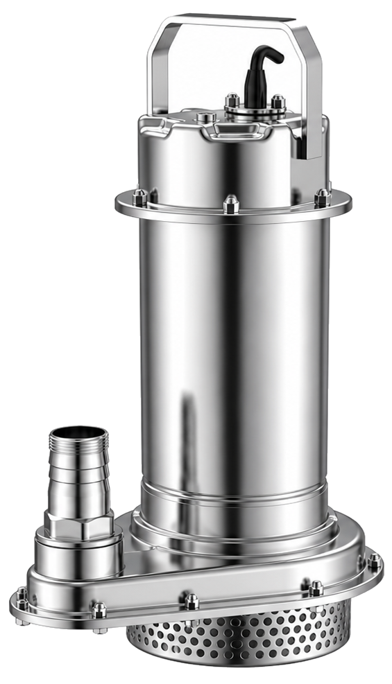 Stainless steel submersible drainage pump front view