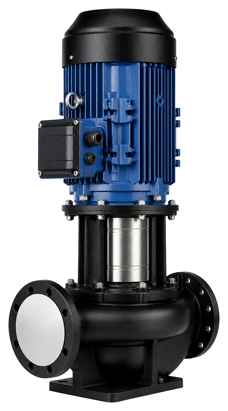 TD Series multistage pipeline centrifugal pump front view